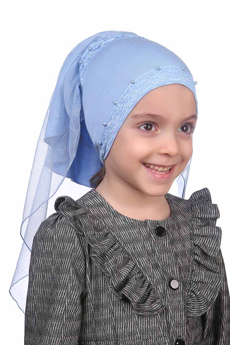 Çocuk Bone İncili Model Mavi 