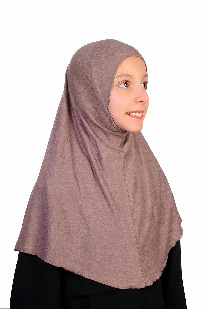 Çocuk Bone Pratik Eşarp Kahve 