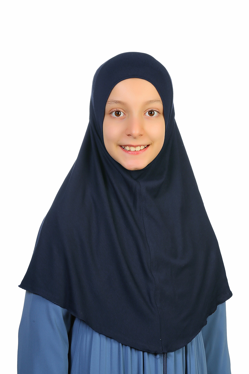 Çocuk Bone Pratik Eşarp Lacivert 