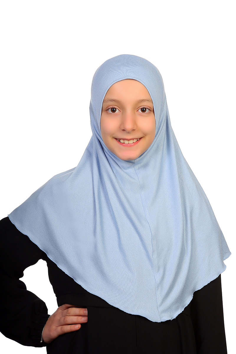 Çocuk Bone Pratik Eşarp Mavi 