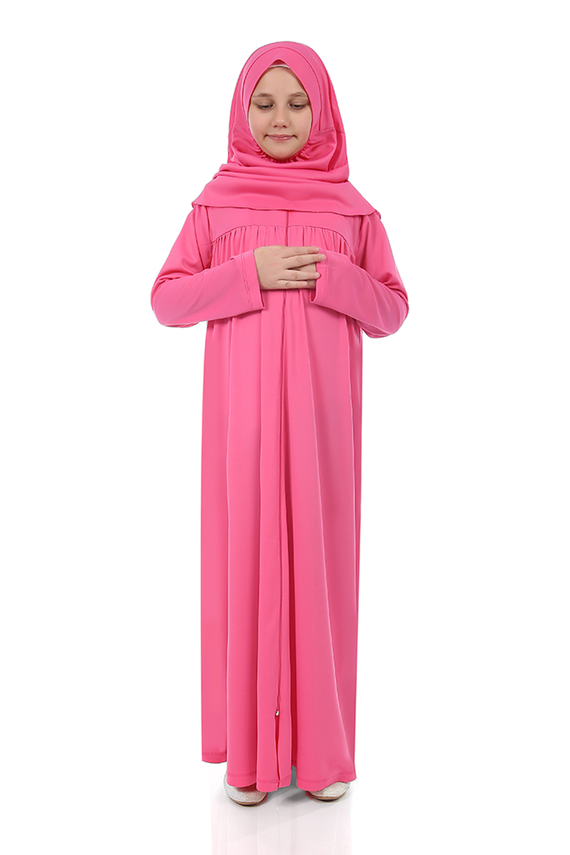 Çocuk Namaz Elbisesi Pembe - 1