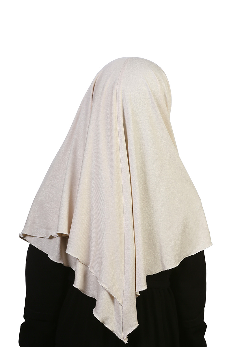 Çocuk Pratik Eşarp Ecrin Model Krem - 2