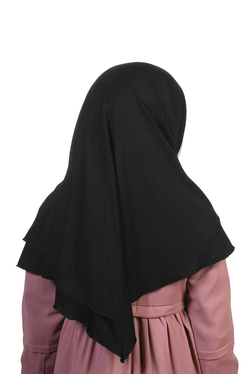 Çocuk Pratik Eşarp Ecrin Model Siyah - 2