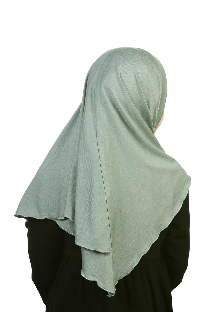 Çocuk Pratik Eşarp Ecrin Model Yeşil - 2