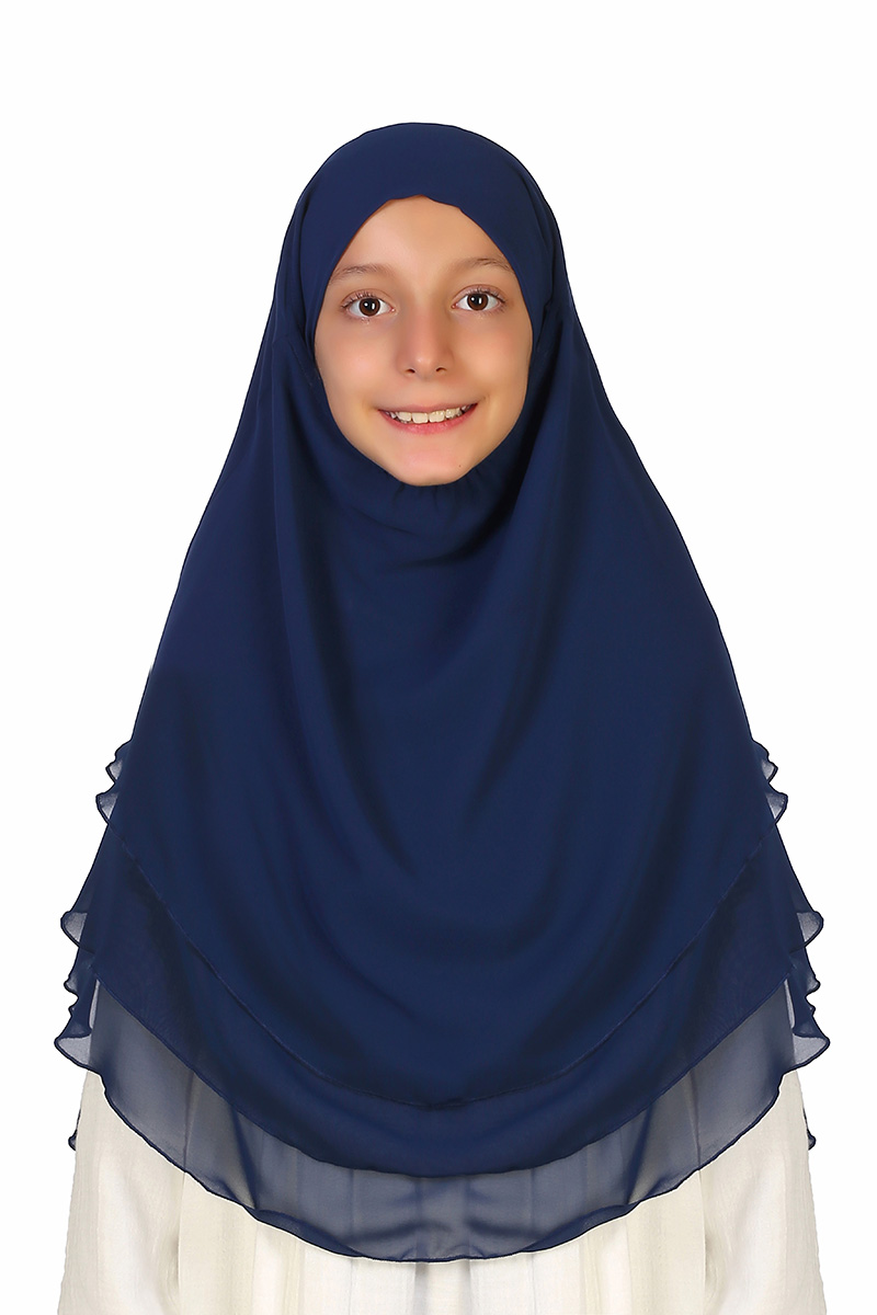 Çocuk Sufle Lacivert - Mevlana Çocuk Tesettür