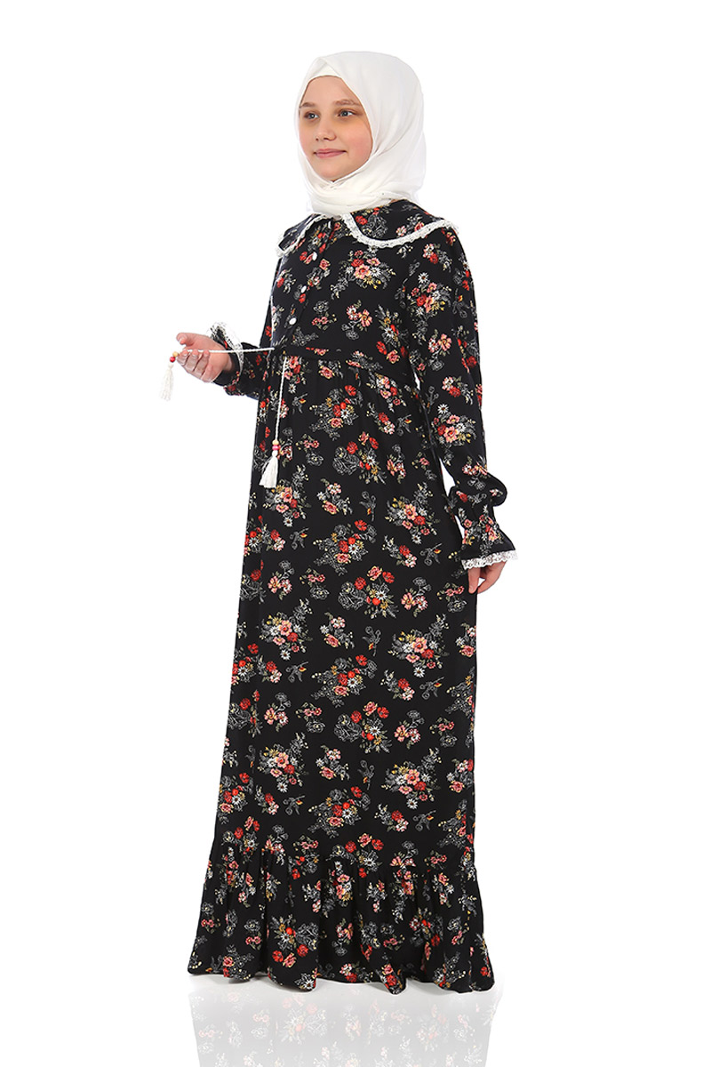 Çocuk Tesettür Elbise Rana Model - 1
