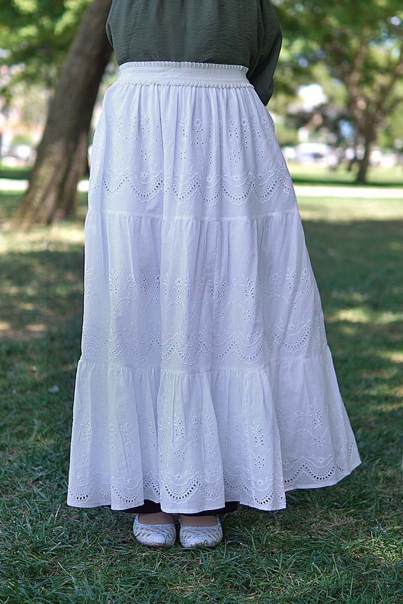 Çocuk Tesettür Uzun Etek Beren Model